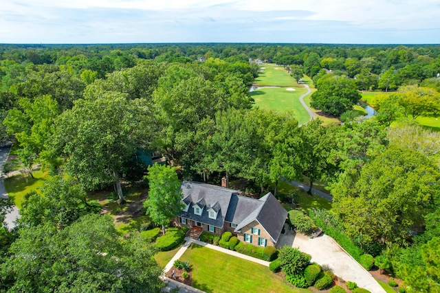 bird's eye view with a forest view