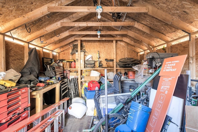 view of storage room