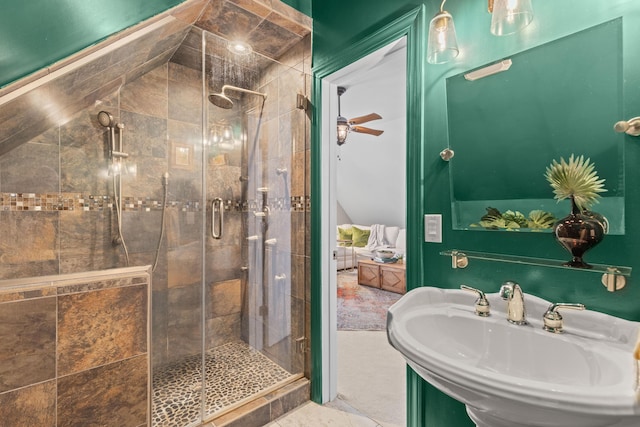 1324 Southlake Dr, Mount Pleasant, SC 29464 - full bathroom featuring a sink and a shower stall