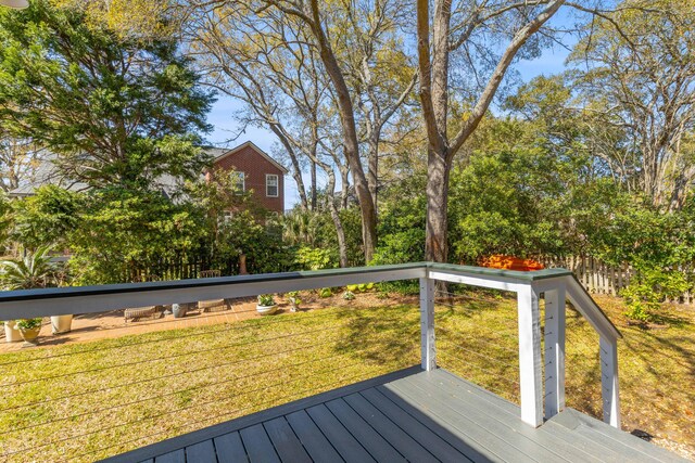 1324 Southlake Dr, Mount Pleasant, SC 29464 - wooden deck featuring a yard
