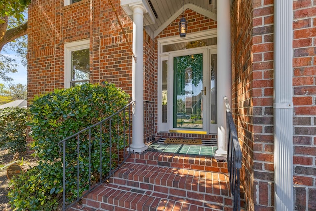 1324 Southlake Dr, Mount Pleasant, SC 29464 - view of exterior entry featuring a porch and brick siding