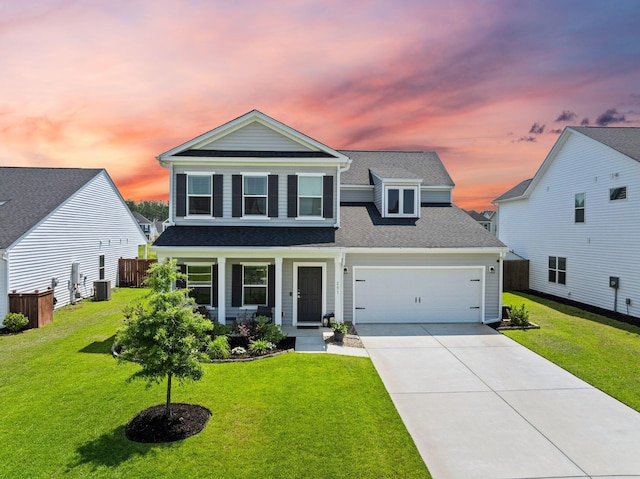 291 Lucca Dr, Summerville, SC 29486 - traditional-style house with concrete driveway, an attached garage, and a shingled roof