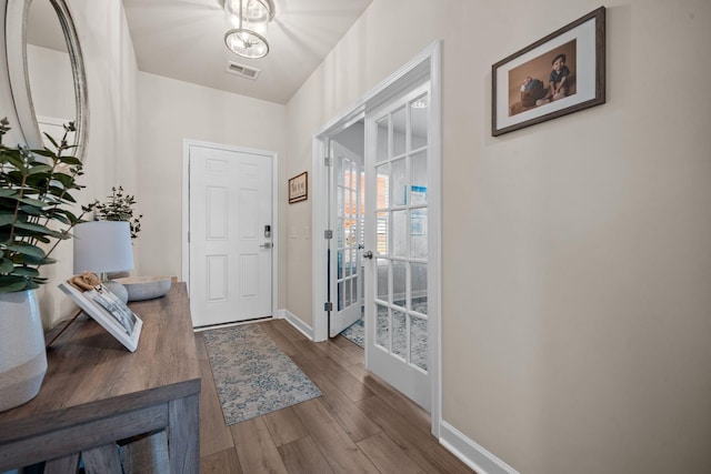 291 Lucca Dr, Summerville, SC 29486 - foyer entrance featuring wood finished floors and french doors