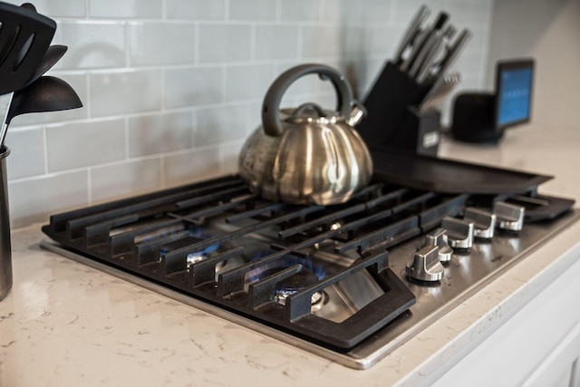 291 Lucca Dr, Summerville, SC 29486 - kitchen view of decorative backsplash and range