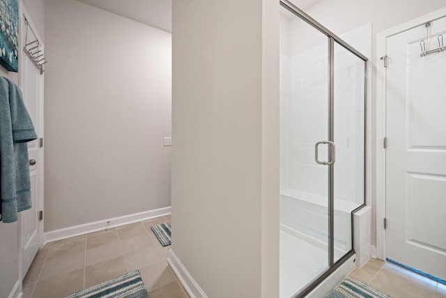 291 Lucca Dr, Summerville, SC 29486 - bathroom with a stall shower and tile patterned flooring