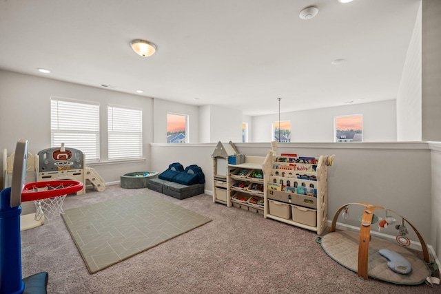 291 Lucca Dr, Summerville, SC 29486 - game room featuring carpet floors and recessed lighting