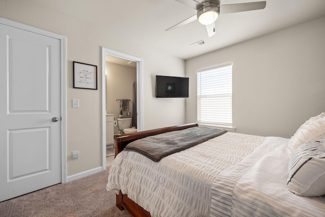 291 Lucca Dr, Summerville, SC 29486 - carpeted bedroom featuring ensuite bathroom and a ceiling fan