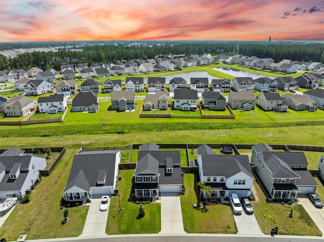 291 Lucca Dr, Summerville, SC 29486 - aerial view at dusk of a residential view and a water view