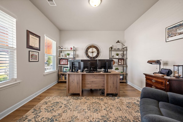 291 Lucca Dr, Summerville, SC 29486 - home office with wood finished floors