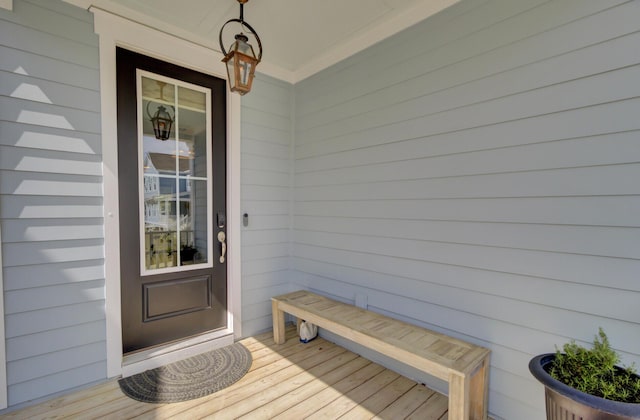 1821 Mead Ln, Johns Island, SC 29455 - doorway to property with a porch