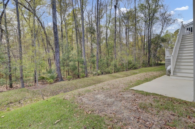 1821 Mead Ln, Johns Island, SC 29455 - view of green lawn with stairs and a patio