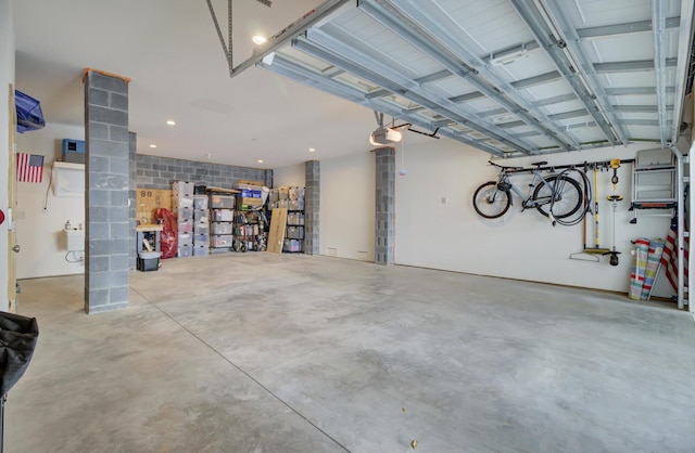 1821 Mead Ln, Johns Island, SC 29455 - garage with a garage door opener and recessed lighting