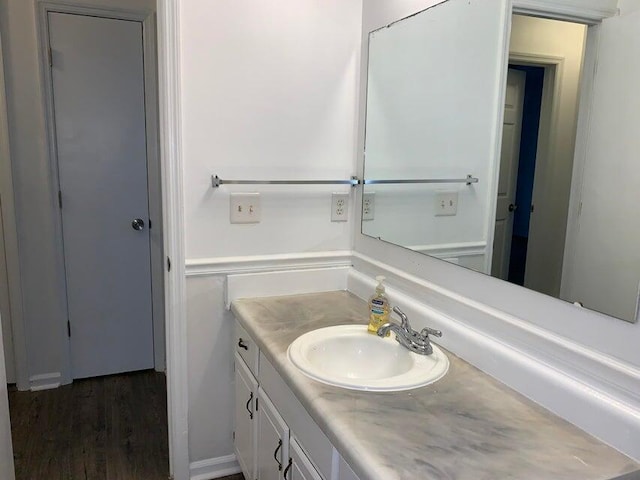 117 Roberta Dr Unit A/B, Summerville, SC 29485 - bathroom with vanity and wood finished floors