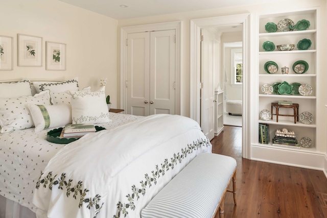 12 Orange St, Charleston, SC 29401 - bedroom with a closet and dark wood-style floors
