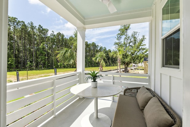 view of sunroom