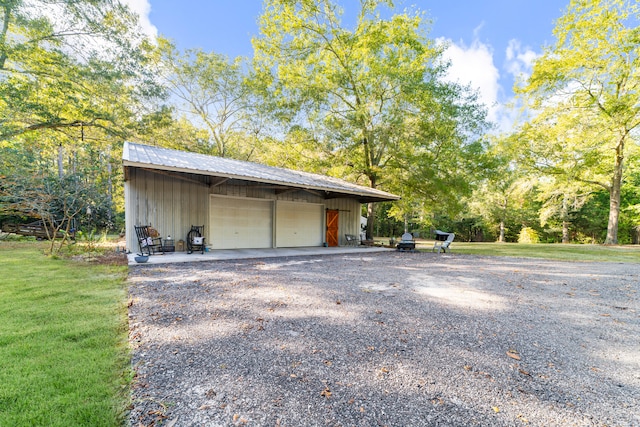 exterior space with a lawn