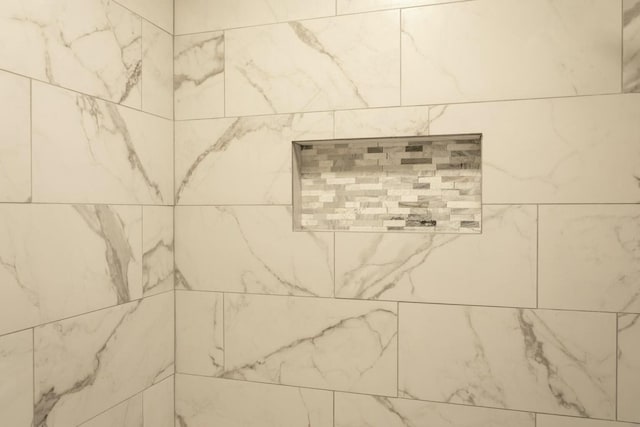 room details featuring tiled shower