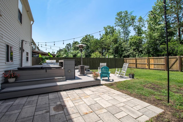 2021 Asher Loop, Summerville, SC 29485 - view of patio / terrace with a jacuzzi