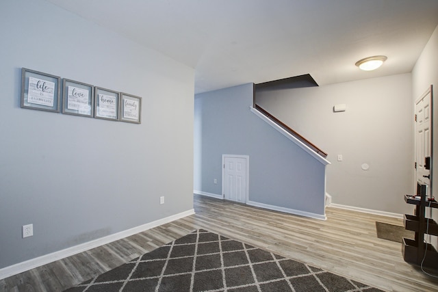 2021 Asher Loop, Summerville, SC 29485 - foyer with wood finished floors, stairs, and baseboards
