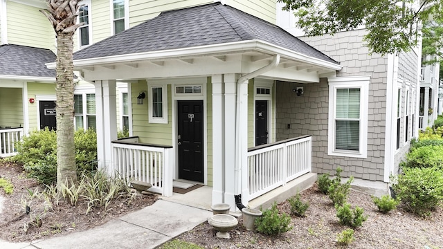 1225 Blakeway St Unit 906, Charleston, SC 29492 - doorway to property with covered porch and a shingled roof