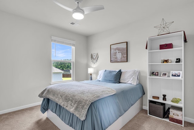1132 Wading Point Blvd, Huger, SC 29450 - bedroom featuring carpet, baseboards, and a ceiling fan