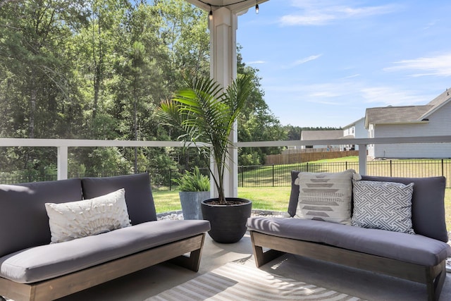 1132 Wading Point Blvd, Huger, SC 29450 - wooden deck featuring outdoor lounge area and a patio area