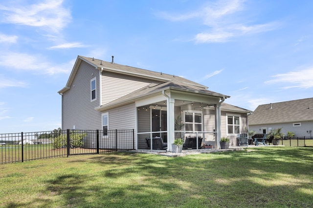 1132 Wading Point Blvd, Huger, SC 29450 - rear view of house with a sunroom