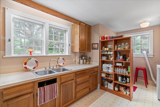 kitchen featuring sink and a healthy amount of sunlight