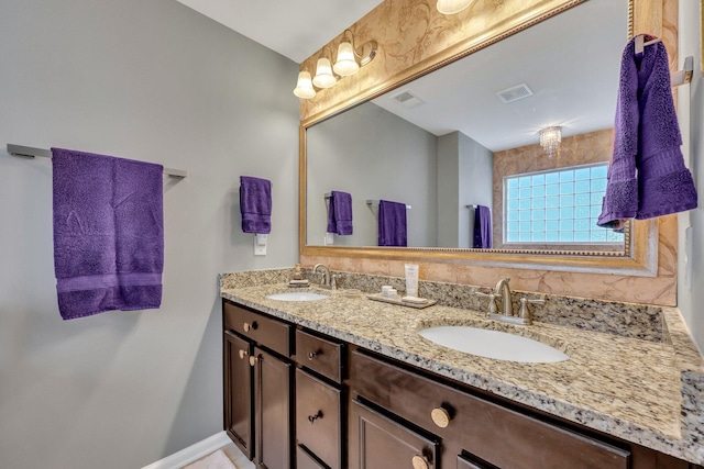 bathroom with vanity