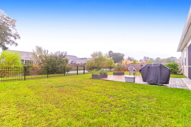 view of yard featuring a patio area