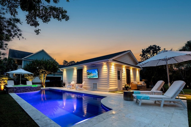 2792 River Vista Way, Mount Pleasant, SC 29466 - outdoor pool featuring an outdoor hangout area, a patio area, and fence