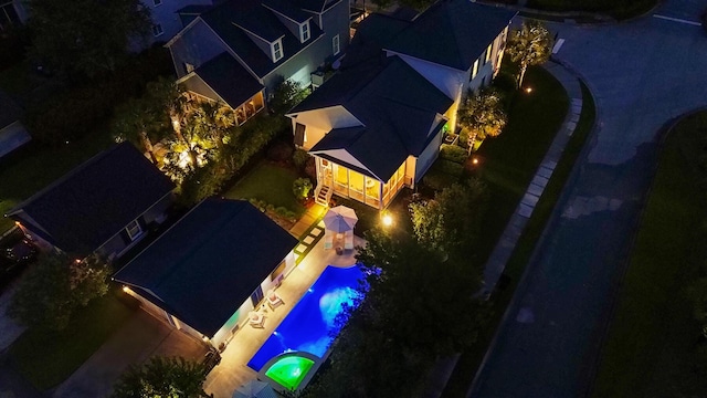 2792 River Vista Way, Mount Pleasant, SC 29466 - aerial view at twilight of view of pool