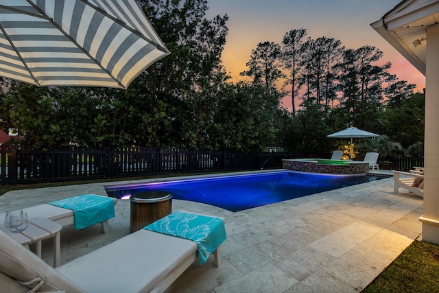 2792 River Vista Way, Mount Pleasant, SC 29466 - view of swimming pool with a patio area, a fenced backyard, and an in-ground hot tub