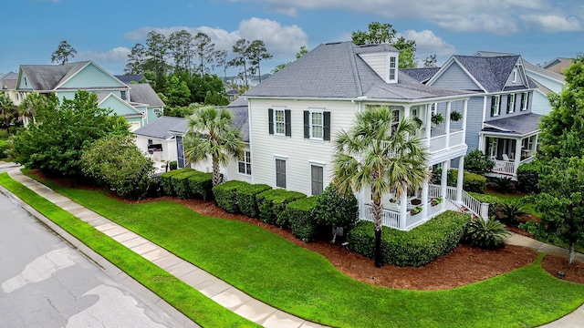 2792 River Vista Way, Mount Pleasant, SC 29466 - view of front of house with covered porch and a front lawn