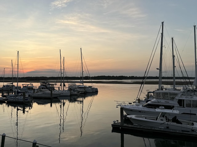 1948 Marsh Oak Ln, Seabrook Island, SC 29455 - water view featuring a boat dock