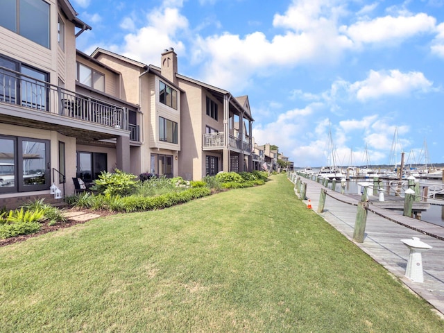 1948 Marsh Oak Ln, Seabrook Island, SC 29455 - view of home's community featuring a yard and a boat dock