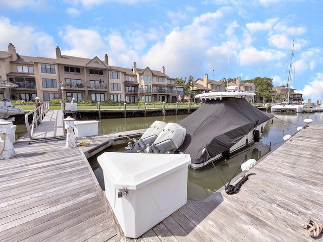 1948 Marsh Oak Ln, Seabrook Island, SC 29455 - dock featuring a water view and a residential view