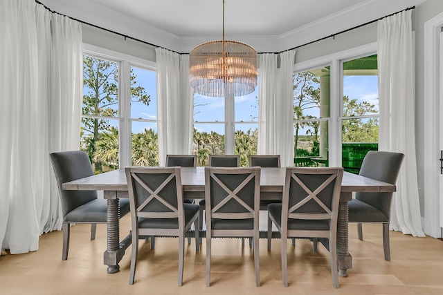 1720 Bowline Dr, Mount Pleasant, SC 29466 - dining room with a chandelier, healthy amount of natural light, and light wood-style floors