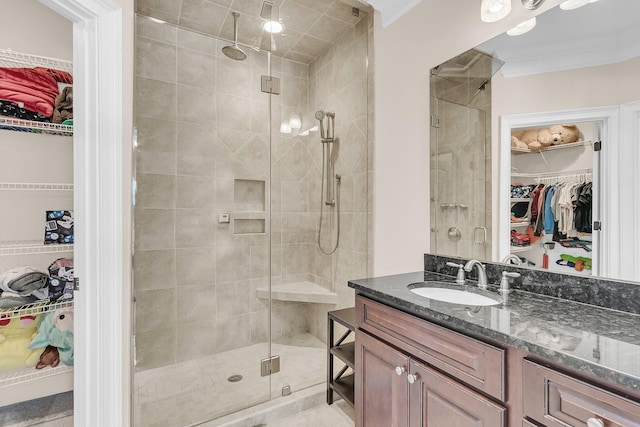 1720 Bowline Dr, Mount Pleasant, SC 29466 - full bath with a spacious closet, a stall shower, and vanity