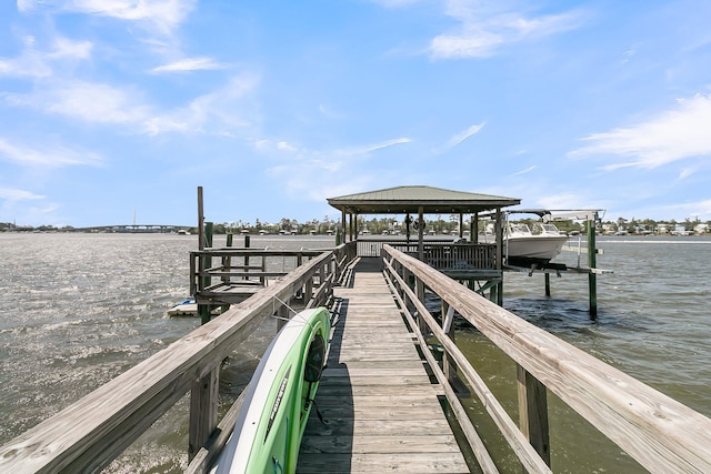 1720 Bowline Dr, Mount Pleasant, SC 29466 - dock area featuring a water view and boat lift
