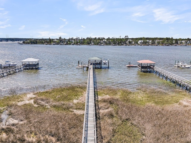 1720 Bowline Dr, Mount Pleasant, SC 29466 - dock featuring a water view