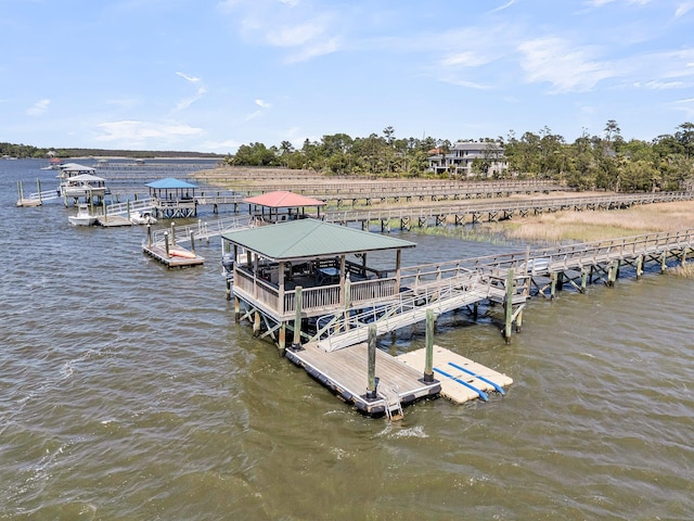 1720 Bowline Dr, Mount Pleasant, SC 29466 - dock featuring a water view