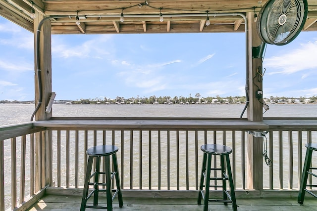 1720 Bowline Dr, Mount Pleasant, SC 29466 - wooden terrace with a water view