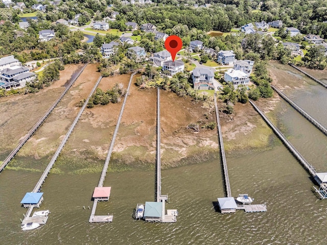 1720 Bowline Dr, Mount Pleasant, SC 29466 - aerial view of a nearby body of water and a tree filled landscape