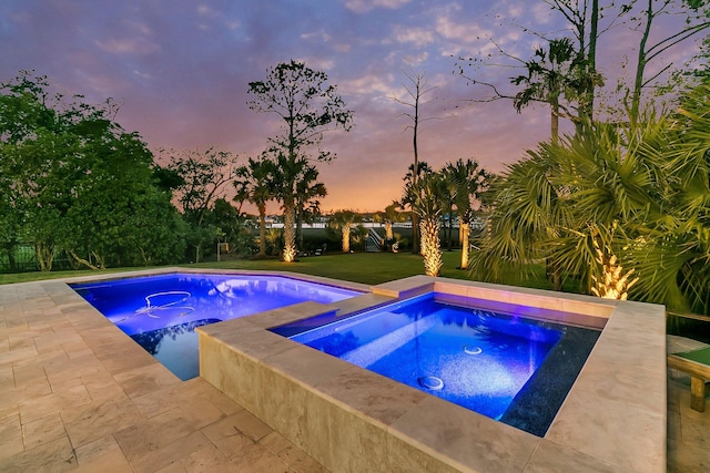 1720 Bowline Dr, Mount Pleasant, SC 29466 - swimming pool with an in-ground hot tub and a lawn