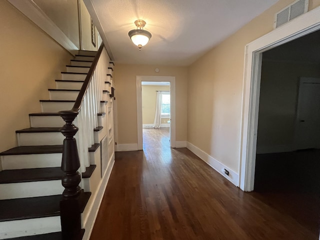 interior space with hardwood / wood-style floors