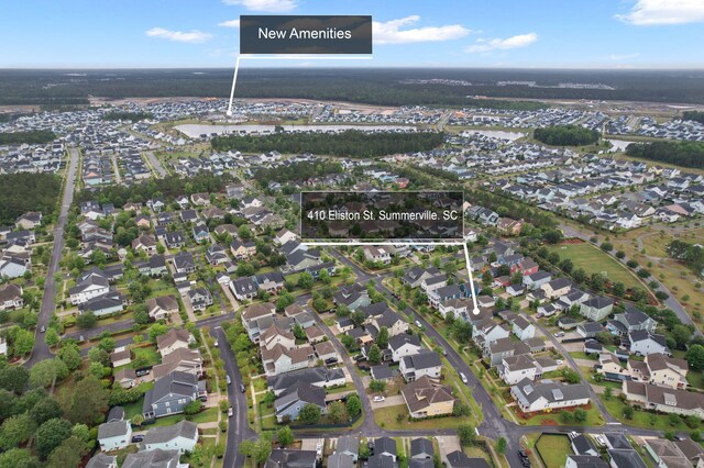 410 Eliston St, Summerville, SC 29486 - aerial overview of property's location featuring nearby suburban area