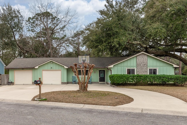 ranch-style house with a garage