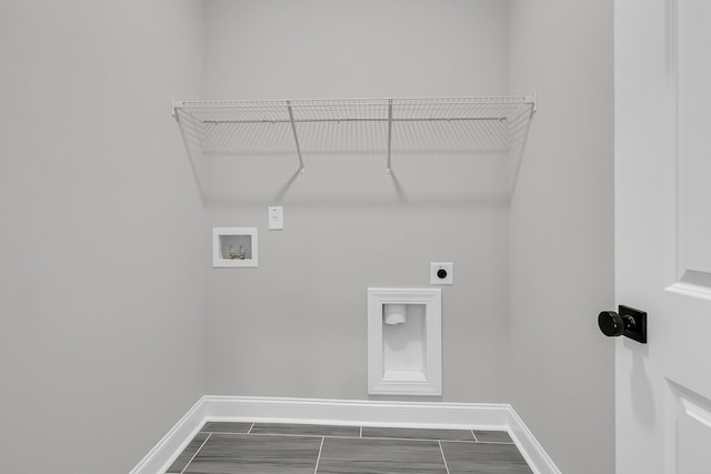 395 Wappoo Trace Ln, Summerville, SC 29486 - laundry room with electric dryer hookup, baseboards, and hookup for a washing machine