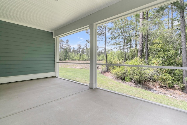 395 Wappoo Trace Ln, Summerville, SC 29486 - unfurnished sunroom with view of scattered trees
